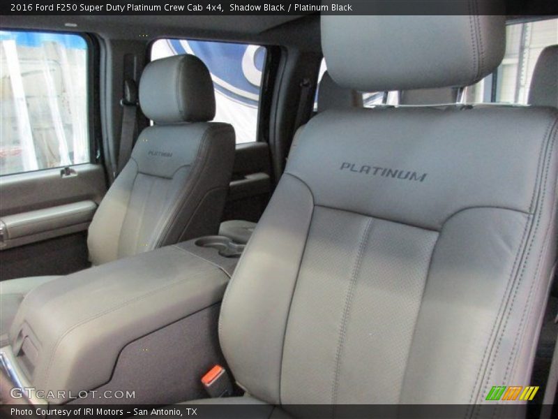Front Seat of 2016 F250 Super Duty Platinum Crew Cab 4x4