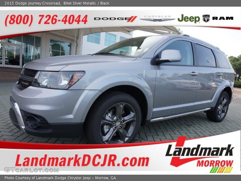 Billet Silver Metallic / Black 2015 Dodge Journey Crossroad