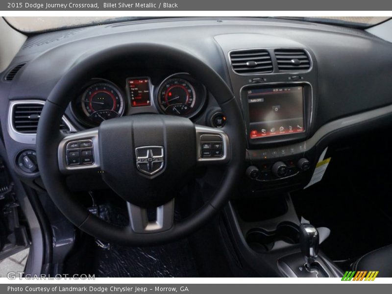 Billet Silver Metallic / Black 2015 Dodge Journey Crossroad