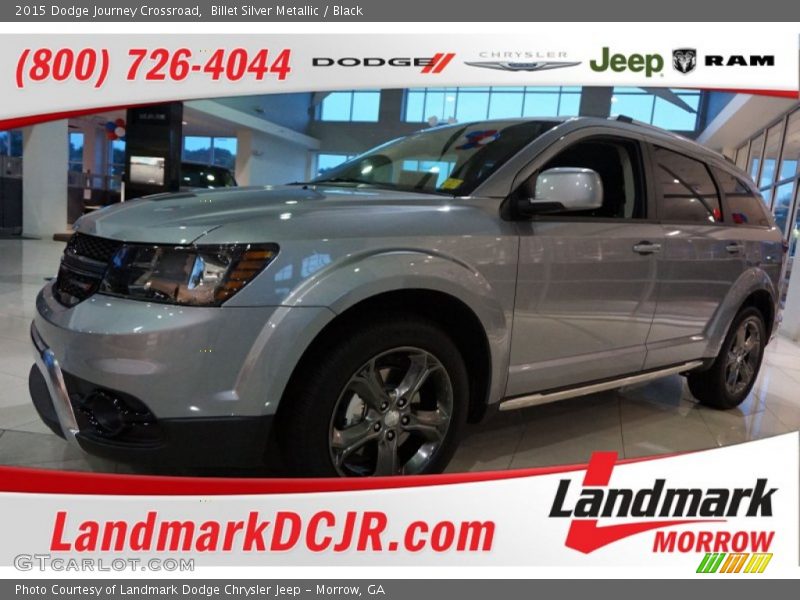 Billet Silver Metallic / Black 2015 Dodge Journey Crossroad
