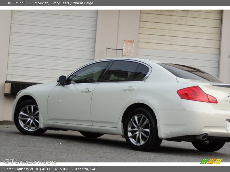 Ivory Pearl / Wheat Beige 2007 Infiniti G 35 x Sedan
