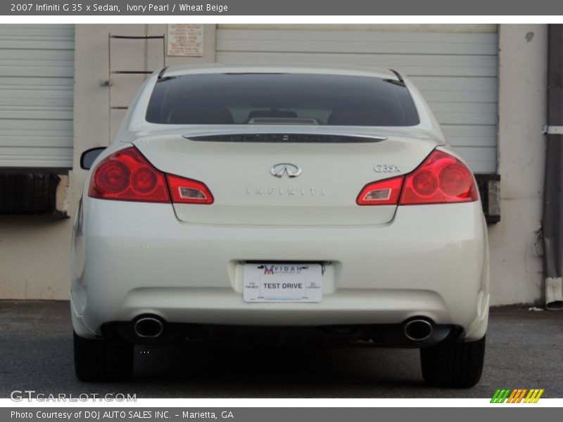 Ivory Pearl / Wheat Beige 2007 Infiniti G 35 x Sedan