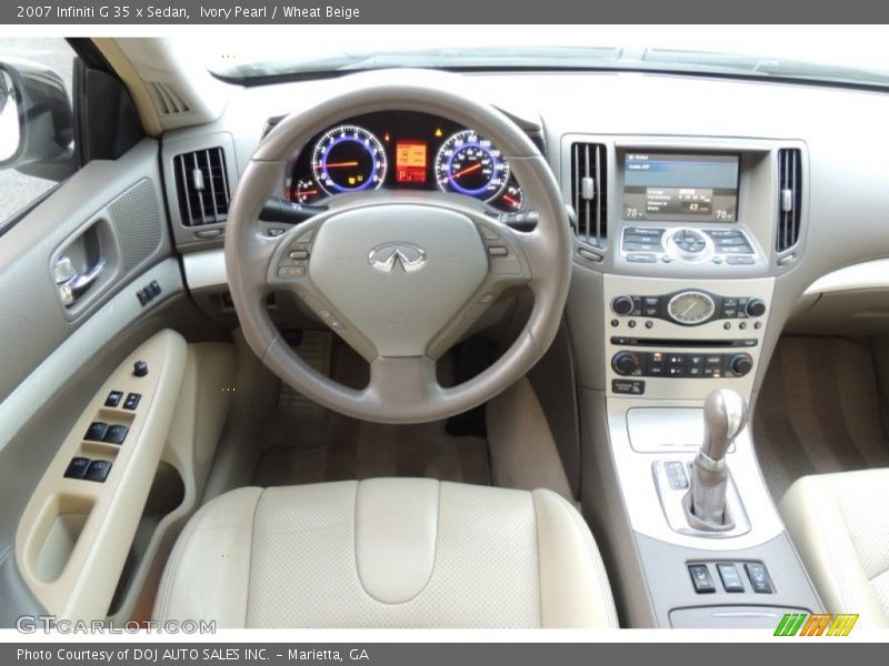 Dashboard of 2007 G 35 x Sedan