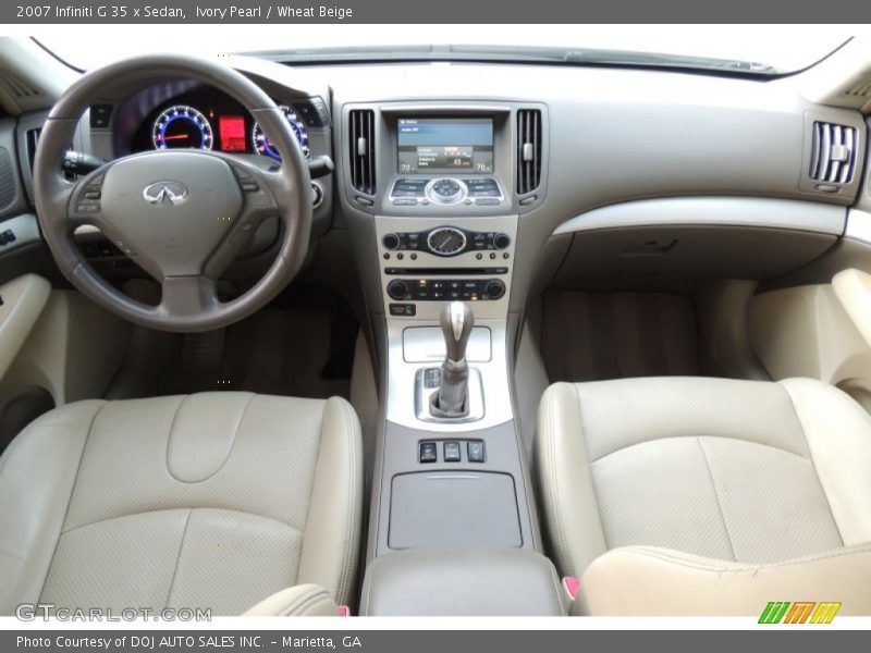 Ivory Pearl / Wheat Beige 2007 Infiniti G 35 x Sedan