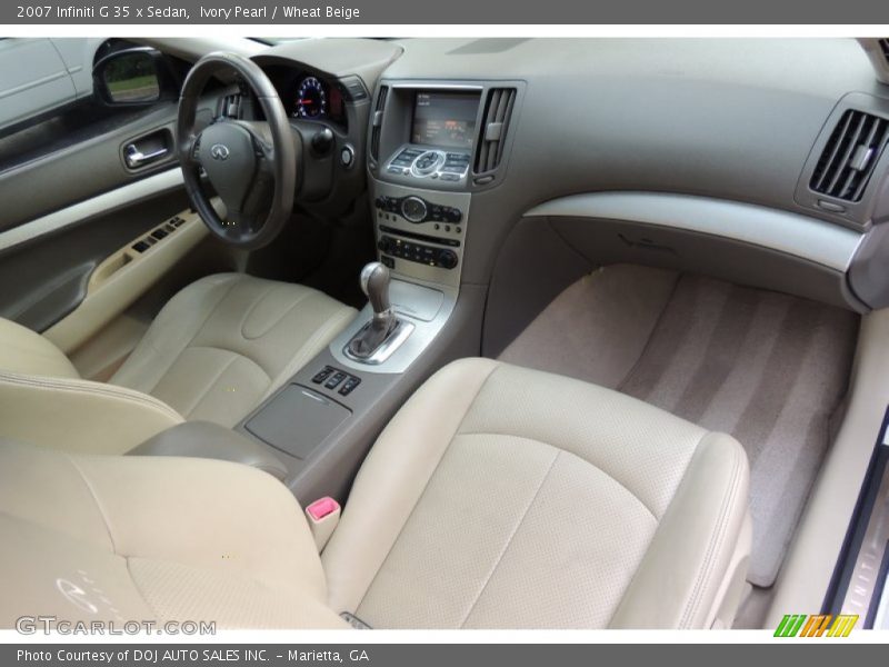 Ivory Pearl / Wheat Beige 2007 Infiniti G 35 x Sedan