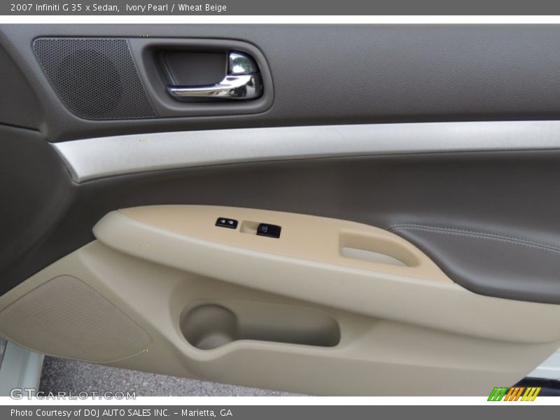 Ivory Pearl / Wheat Beige 2007 Infiniti G 35 x Sedan