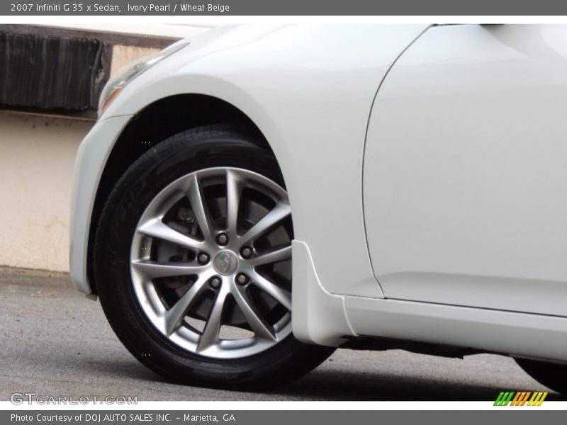 Ivory Pearl / Wheat Beige 2007 Infiniti G 35 x Sedan