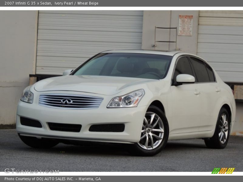 Front 3/4 View of 2007 G 35 x Sedan