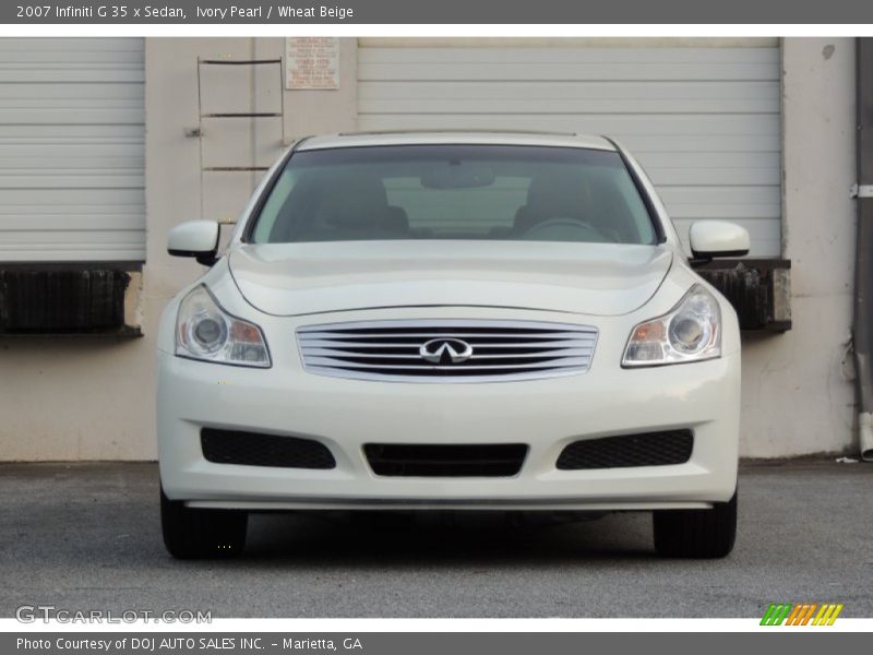 Ivory Pearl / Wheat Beige 2007 Infiniti G 35 x Sedan