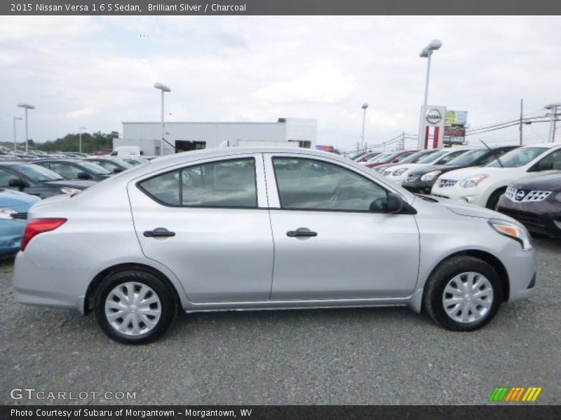 Brilliant Silver / Charcoal 2015 Nissan Versa 1.6 S Sedan