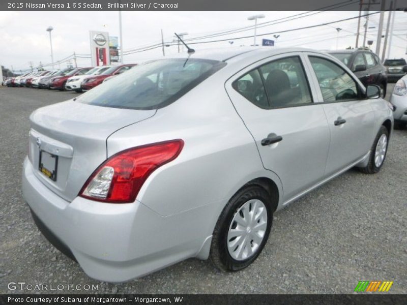 Brilliant Silver / Charcoal 2015 Nissan Versa 1.6 S Sedan