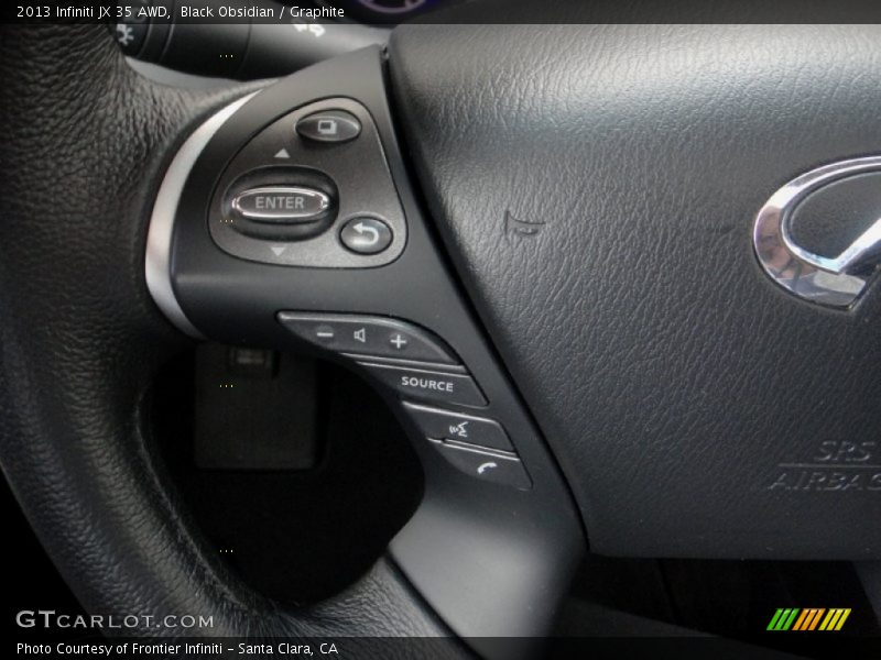 Black Obsidian / Graphite 2013 Infiniti JX 35 AWD
