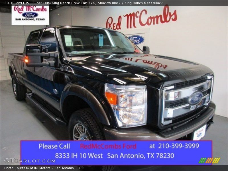 Shadow Black / King Ranch Mesa/Black 2016 Ford F350 Super Duty King Ranch Crew Cab 4x4