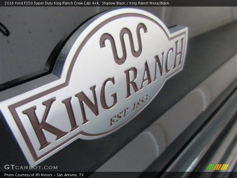 Shadow Black / King Ranch Mesa/Black 2016 Ford F350 Super Duty King Ranch Crew Cab 4x4