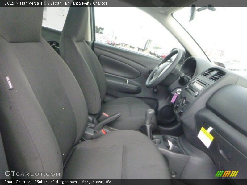 Brilliant Silver / Charcoal 2015 Nissan Versa 1.6 S Sedan
