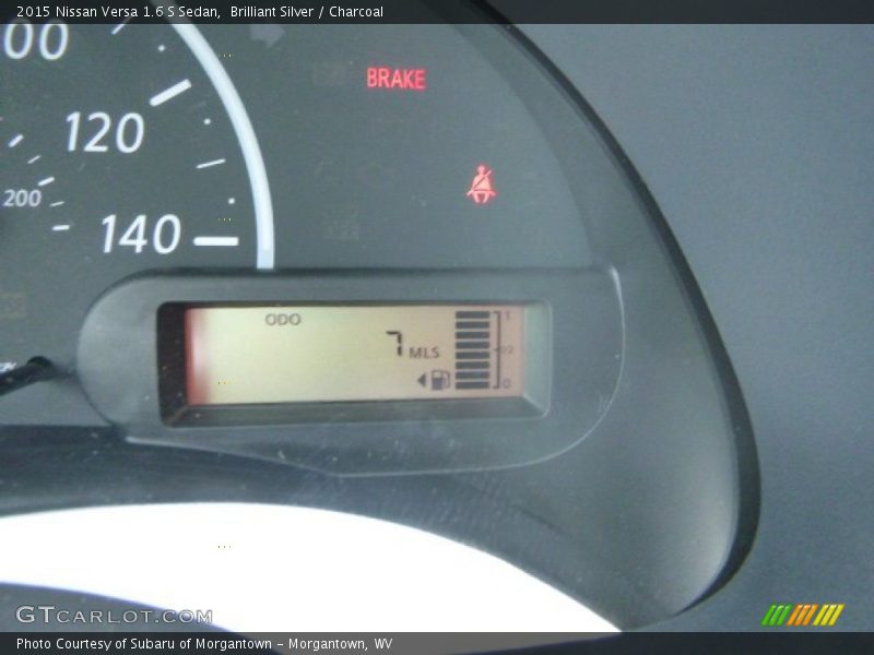 Brilliant Silver / Charcoal 2015 Nissan Versa 1.6 S Sedan