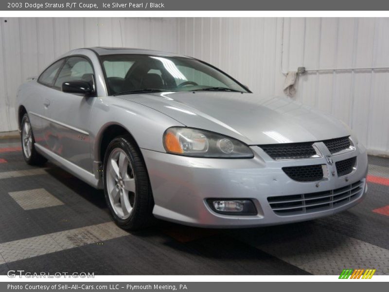 Ice Silver Pearl / Black 2003 Dodge Stratus R/T Coupe