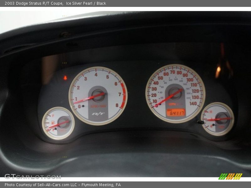 Ice Silver Pearl / Black 2003 Dodge Stratus R/T Coupe
