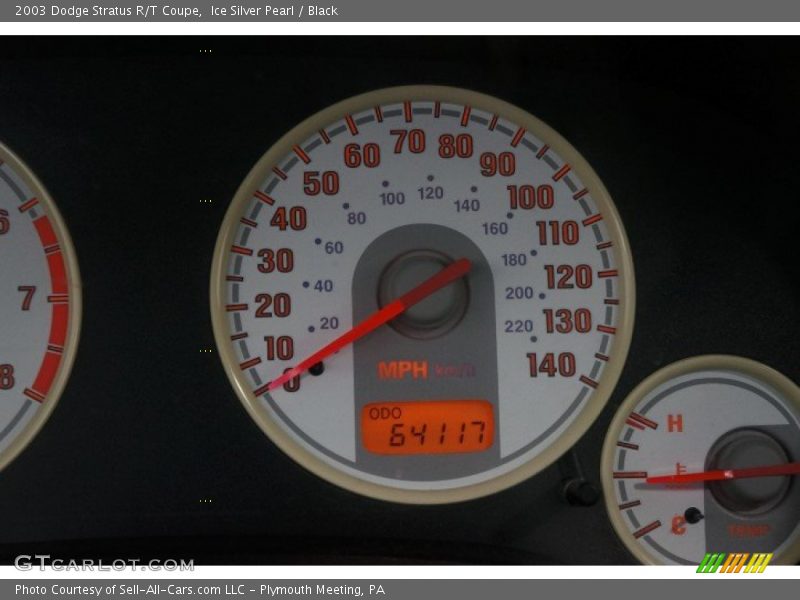 Ice Silver Pearl / Black 2003 Dodge Stratus R/T Coupe