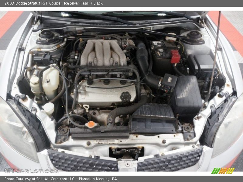 Ice Silver Pearl / Black 2003 Dodge Stratus R/T Coupe