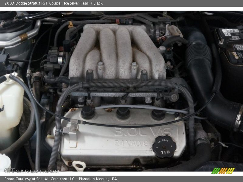 Ice Silver Pearl / Black 2003 Dodge Stratus R/T Coupe