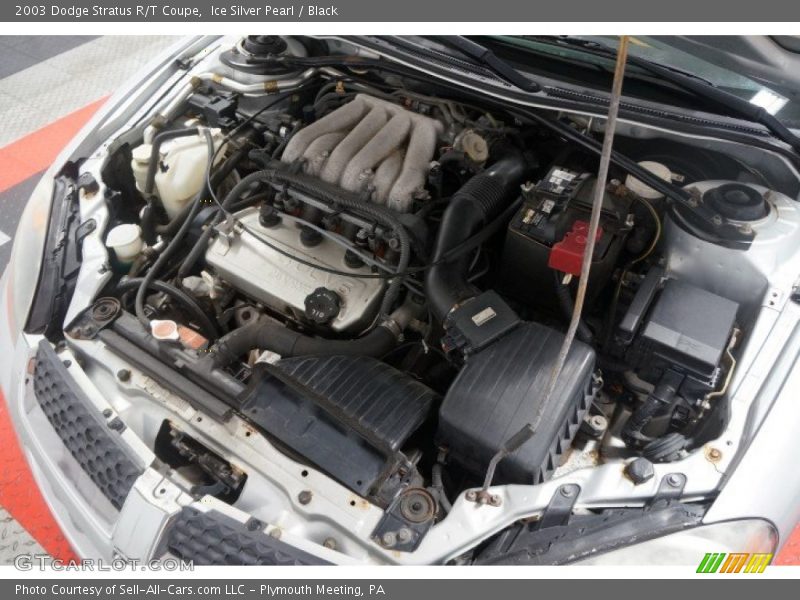 Ice Silver Pearl / Black 2003 Dodge Stratus R/T Coupe