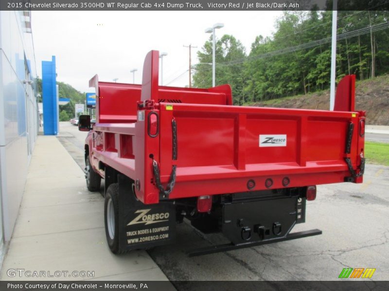 Victory Red / Jet Black/Dark Ash 2015 Chevrolet Silverado 3500HD WT Regular Cab 4x4 Dump Truck