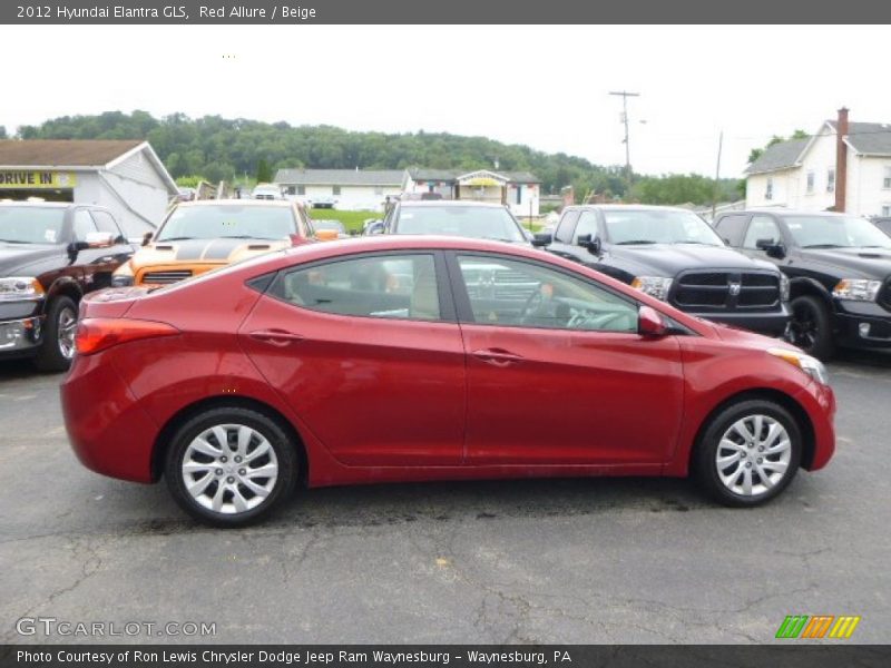 Red Allure / Beige 2012 Hyundai Elantra GLS