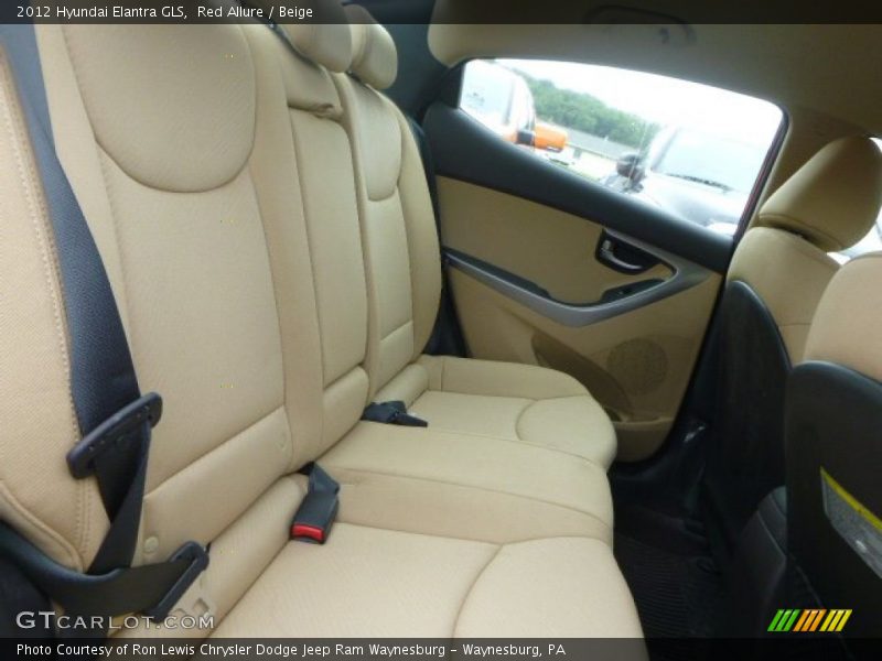Red Allure / Beige 2012 Hyundai Elantra GLS