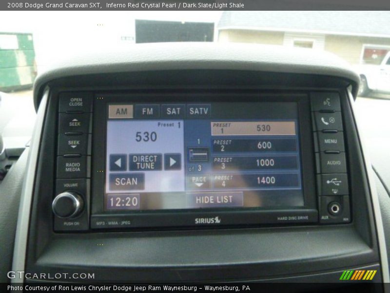 Inferno Red Crystal Pearl / Dark Slate/Light Shale 2008 Dodge Grand Caravan SXT