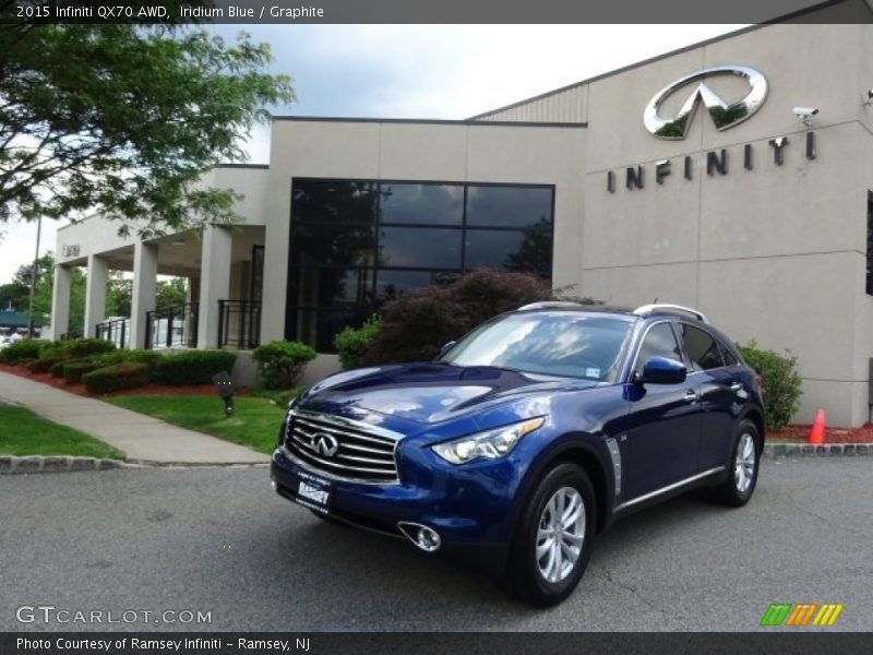Iridium Blue / Graphite 2015 Infiniti QX70 AWD