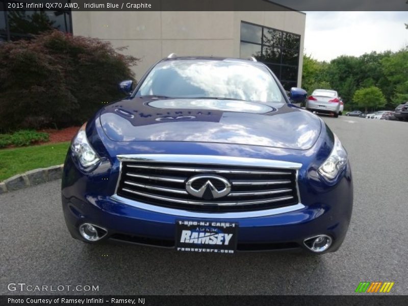 Iridium Blue / Graphite 2015 Infiniti QX70 AWD