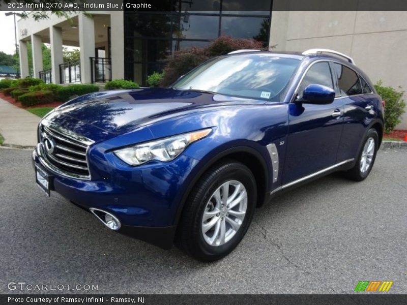 Iridium Blue / Graphite 2015 Infiniti QX70 AWD
