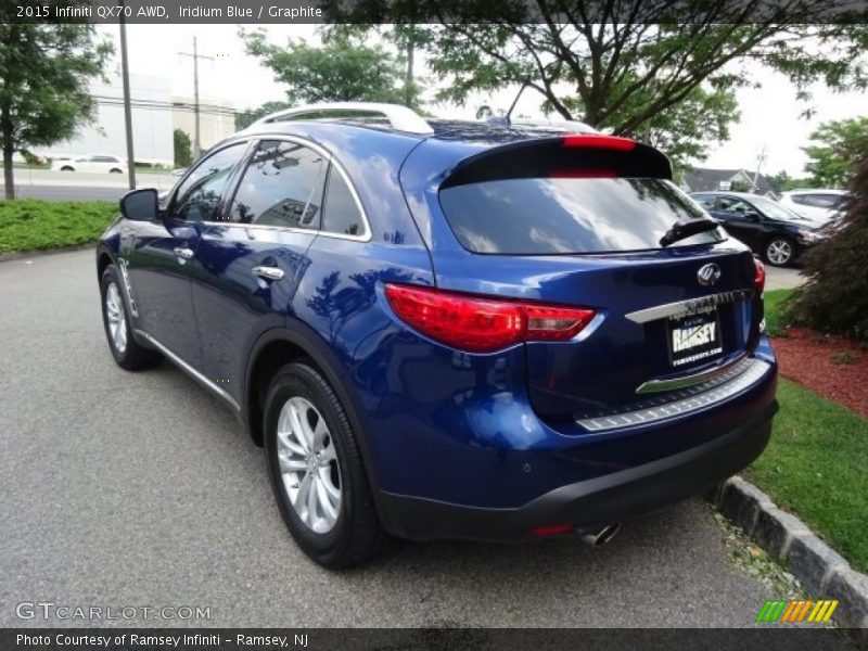 Iridium Blue / Graphite 2015 Infiniti QX70 AWD