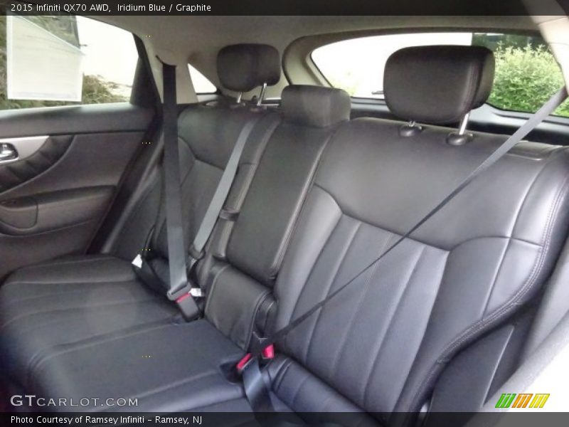 Rear Seat of 2015 QX70 AWD
