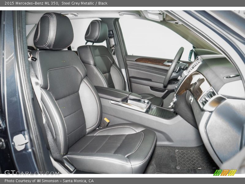 Steel Grey Metallic / Black 2015 Mercedes-Benz ML 350
