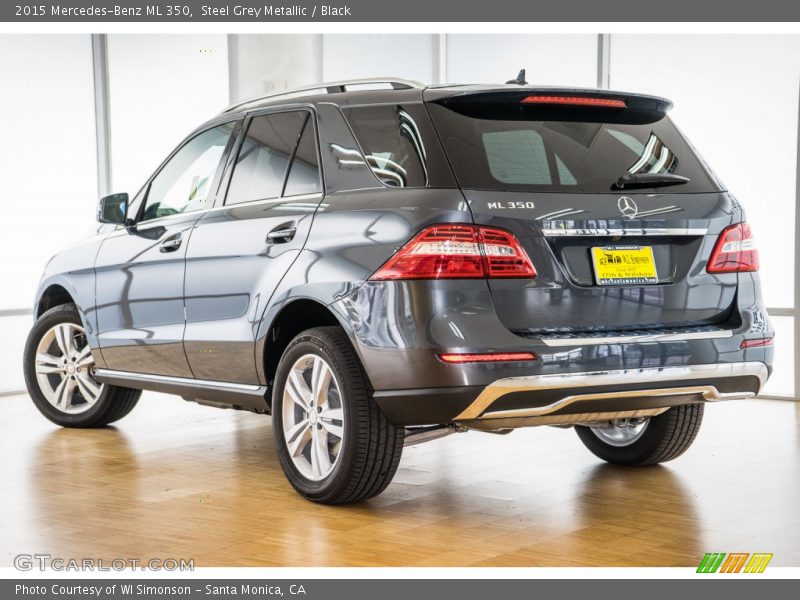 Steel Grey Metallic / Black 2015 Mercedes-Benz ML 350