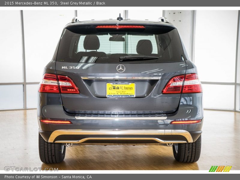 Steel Grey Metallic / Black 2015 Mercedes-Benz ML 350