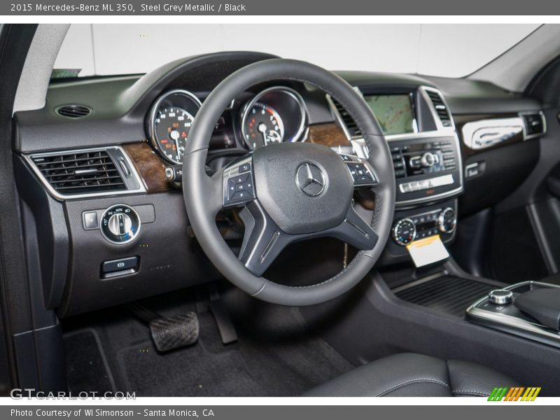 Steel Grey Metallic / Black 2015 Mercedes-Benz ML 350