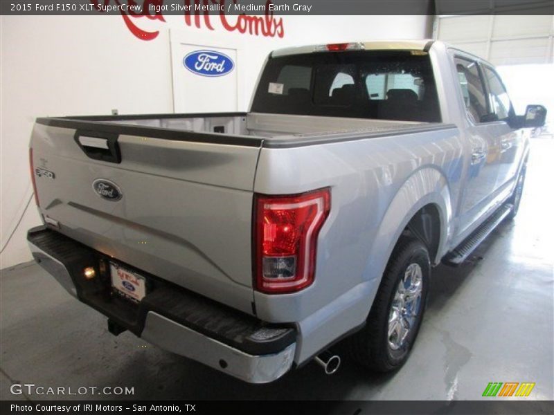 Ingot Silver Metallic / Medium Earth Gray 2015 Ford F150 XLT SuperCrew