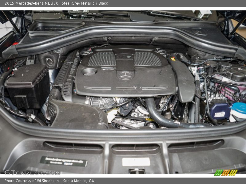 Steel Grey Metallic / Black 2015 Mercedes-Benz ML 350