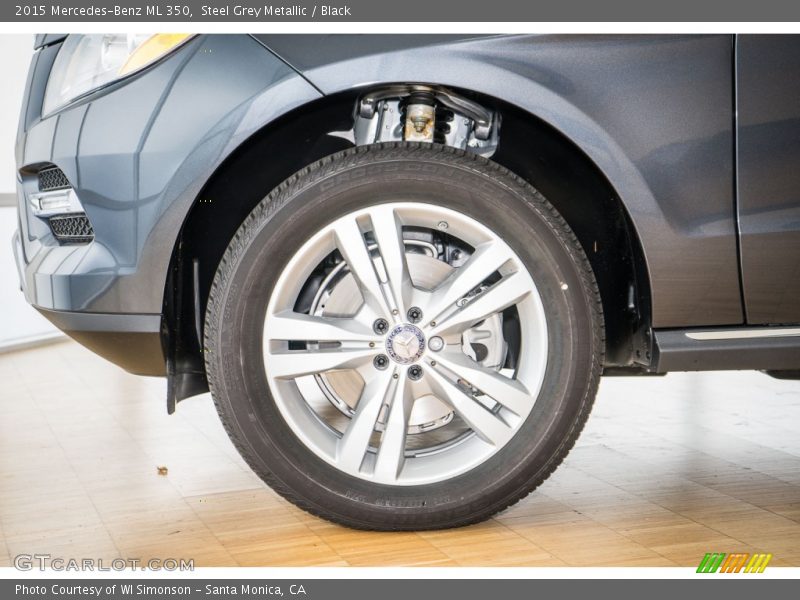 Steel Grey Metallic / Black 2015 Mercedes-Benz ML 350