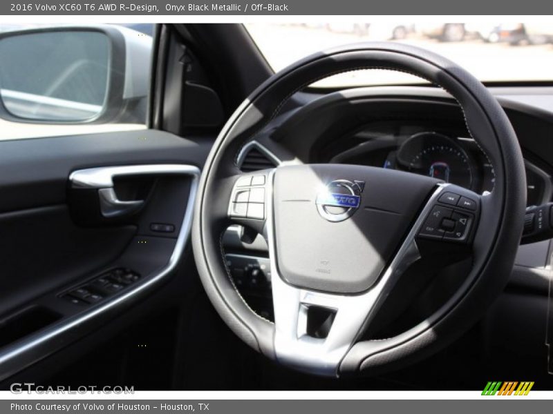 Onyx Black Metallic / Off-Black 2016 Volvo XC60 T6 AWD R-Design