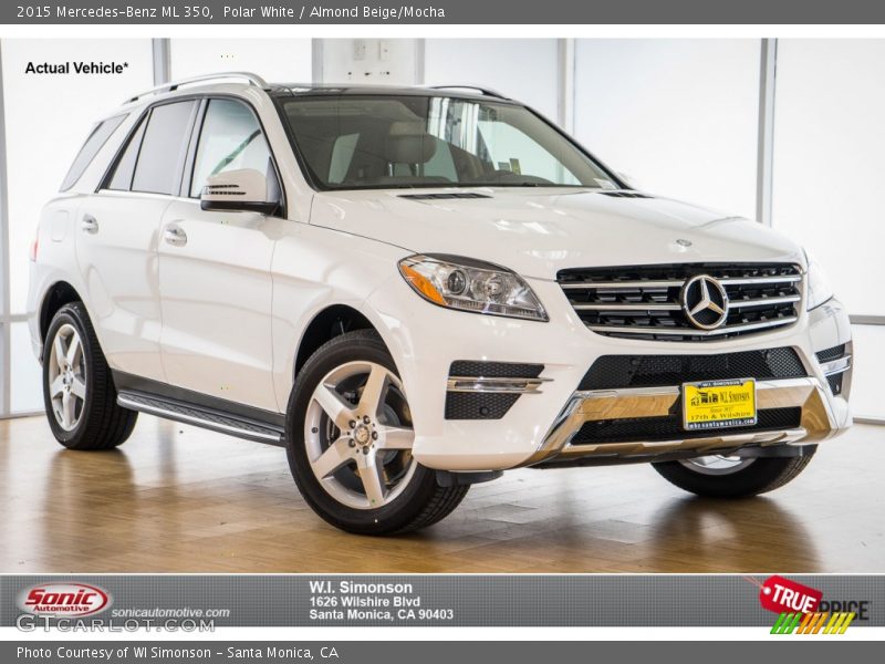 Polar White / Almond Beige/Mocha 2015 Mercedes-Benz ML 350