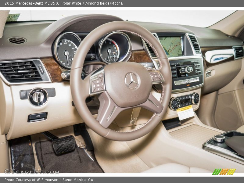 Polar White / Almond Beige/Mocha 2015 Mercedes-Benz ML 350