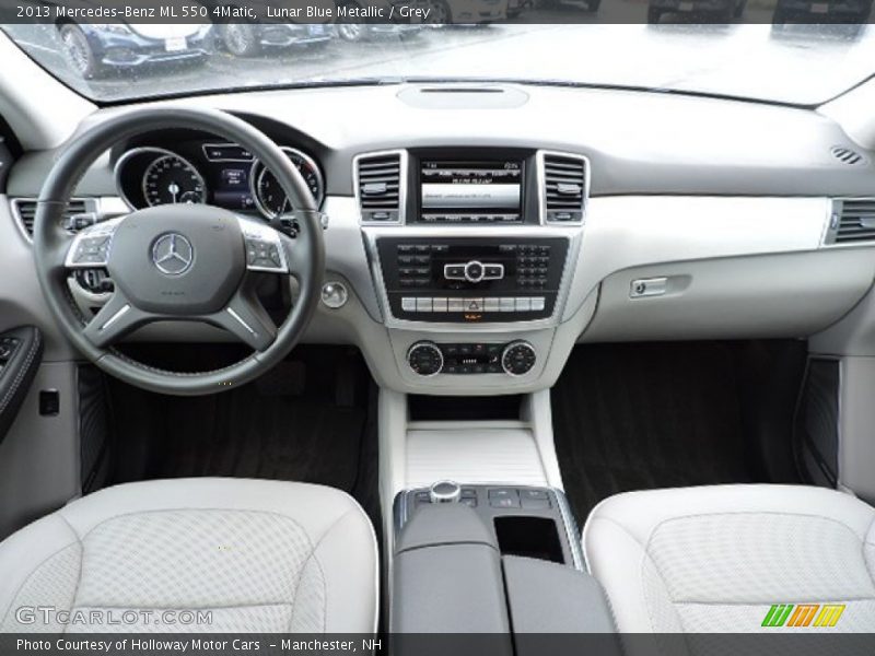 Lunar Blue Metallic / Grey 2013 Mercedes-Benz ML 550 4Matic