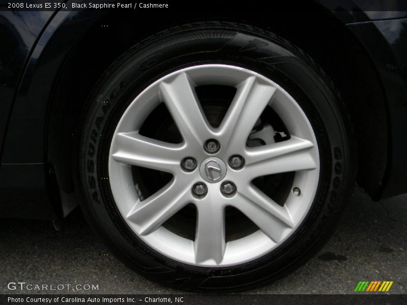 Black Sapphire Pearl / Cashmere 2008 Lexus ES 350