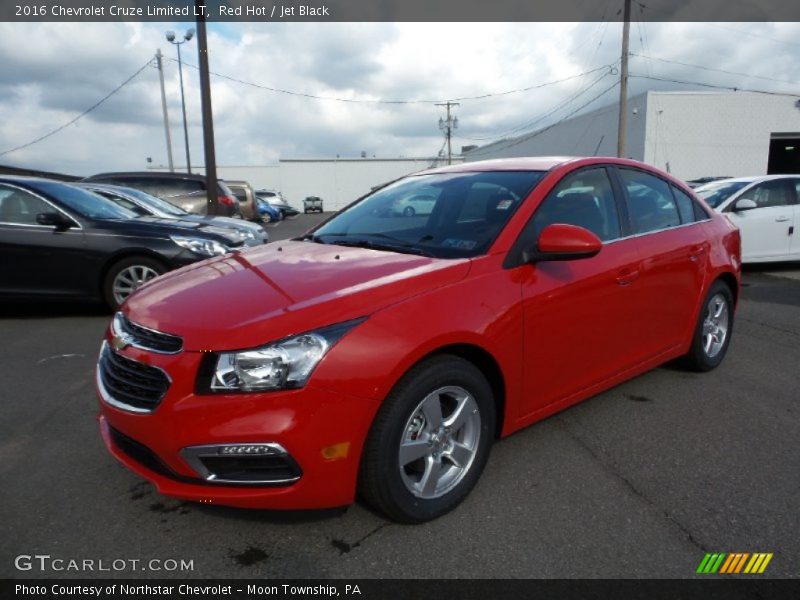 Red Hot / Jet Black 2016 Chevrolet Cruze Limited LT