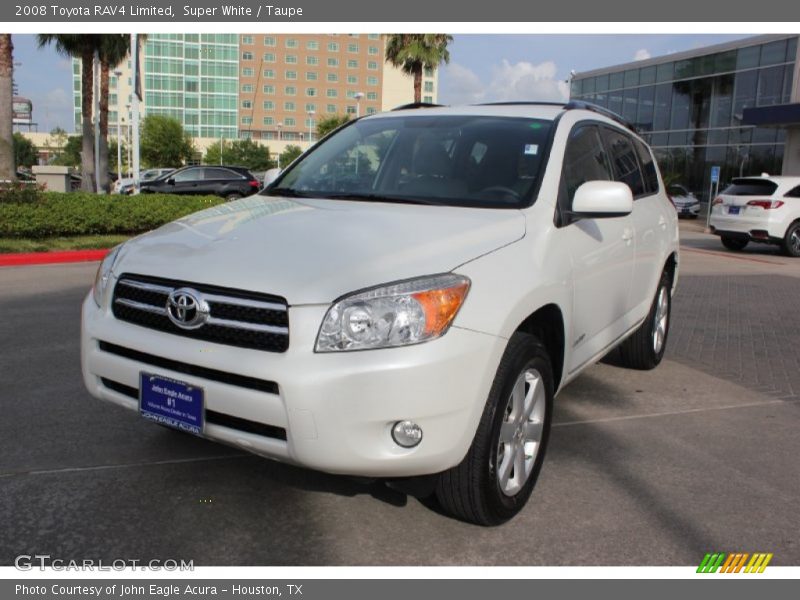 Super White / Taupe 2008 Toyota RAV4 Limited