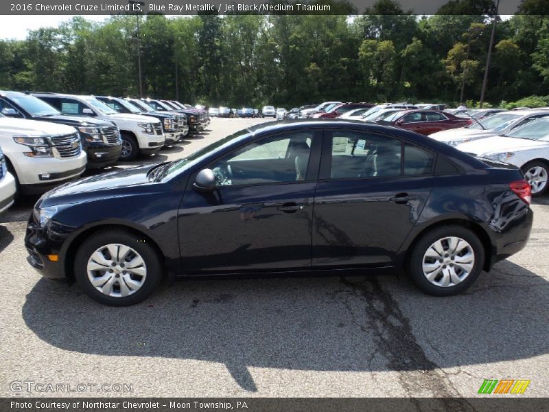 Blue Ray Metallic / Jet Black/Medium Titanium 2016 Chevrolet Cruze Limited LS